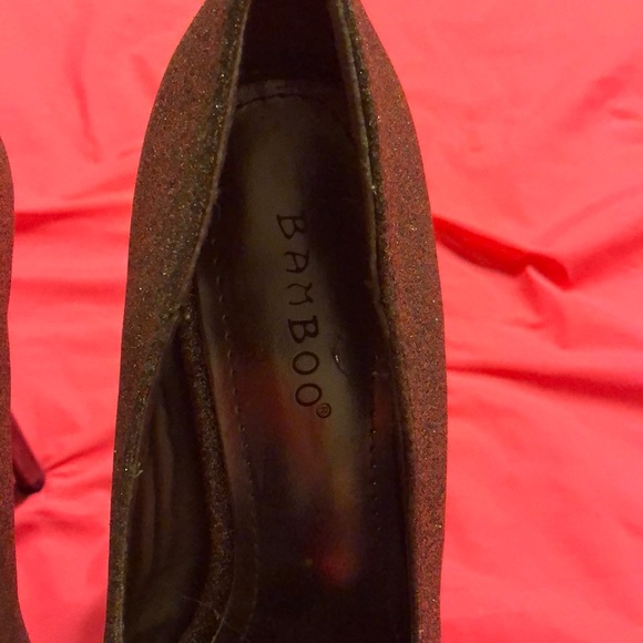 Size 6 Rose Gold Sparkly Platform Heels - Picture 5 of 7